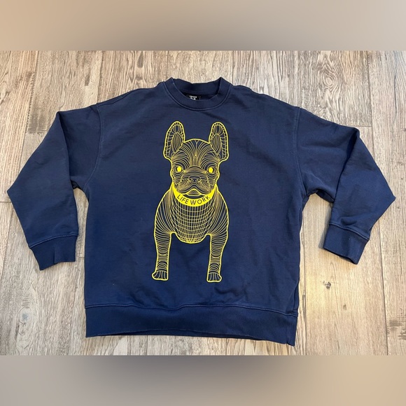 Lifework Sweatshirt Dog Radog Design Crew Neck Street Wear Graphic Size L - Picture 1 of 7